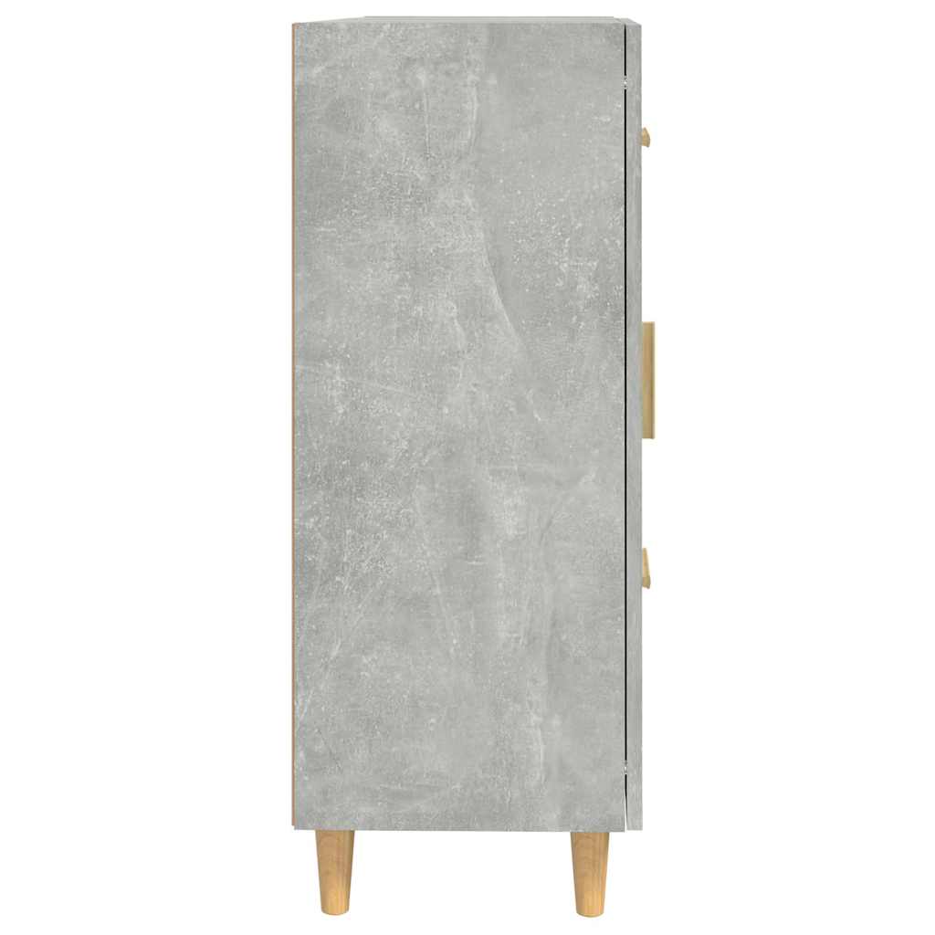 skænk 69,5x34x90 cm konstrueret træ betongrå