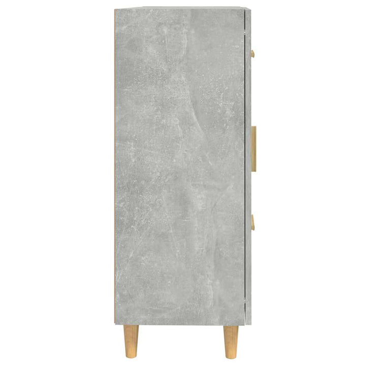 skænk 69,5x34x90 cm konstrueret træ betongrå