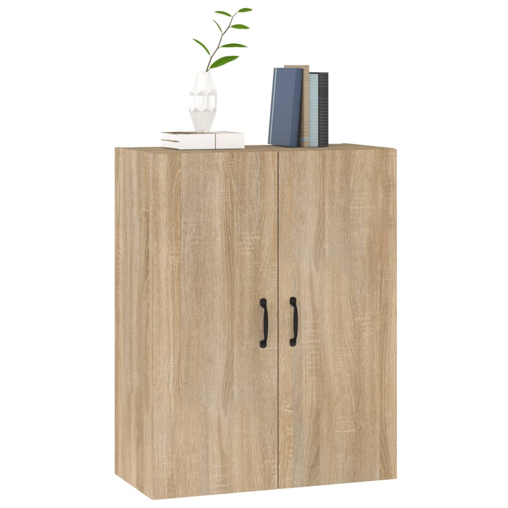 vægskab 69,5x34x90 cm konstrueret træ sonoma-eg