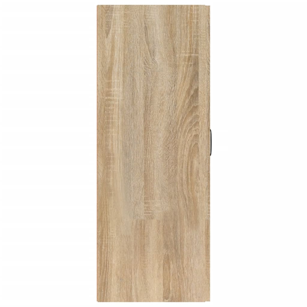 vægskab 69,5x34x90 cm konstrueret træ sonoma-eg
