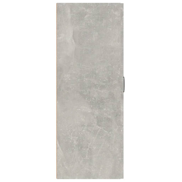 vægskab 69,5x34x90 cm konstrueret træ betongrå