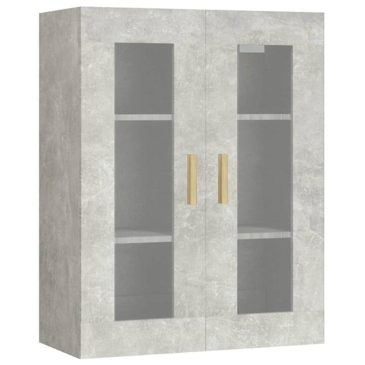 vægskab 69,5x34x90 cm betongrå