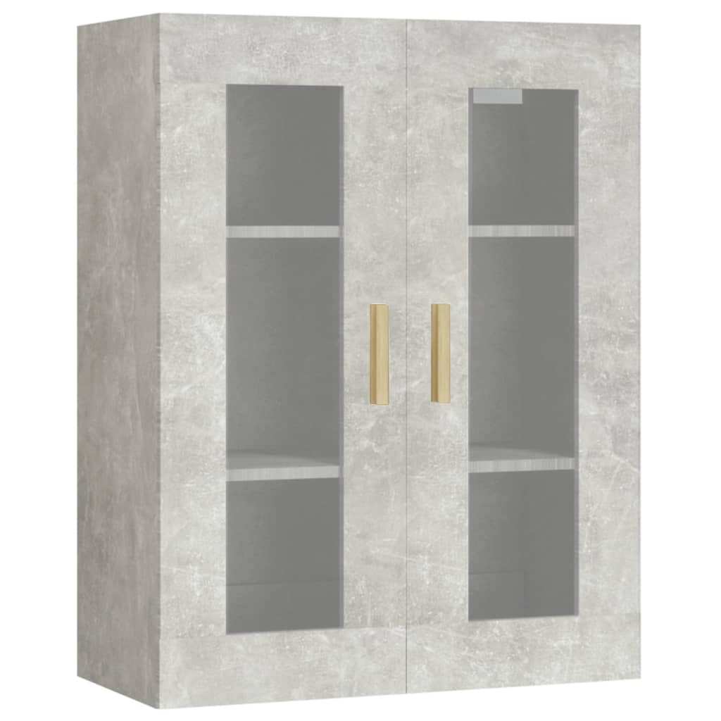 vægskab 69,5x34x90 cm betongrå