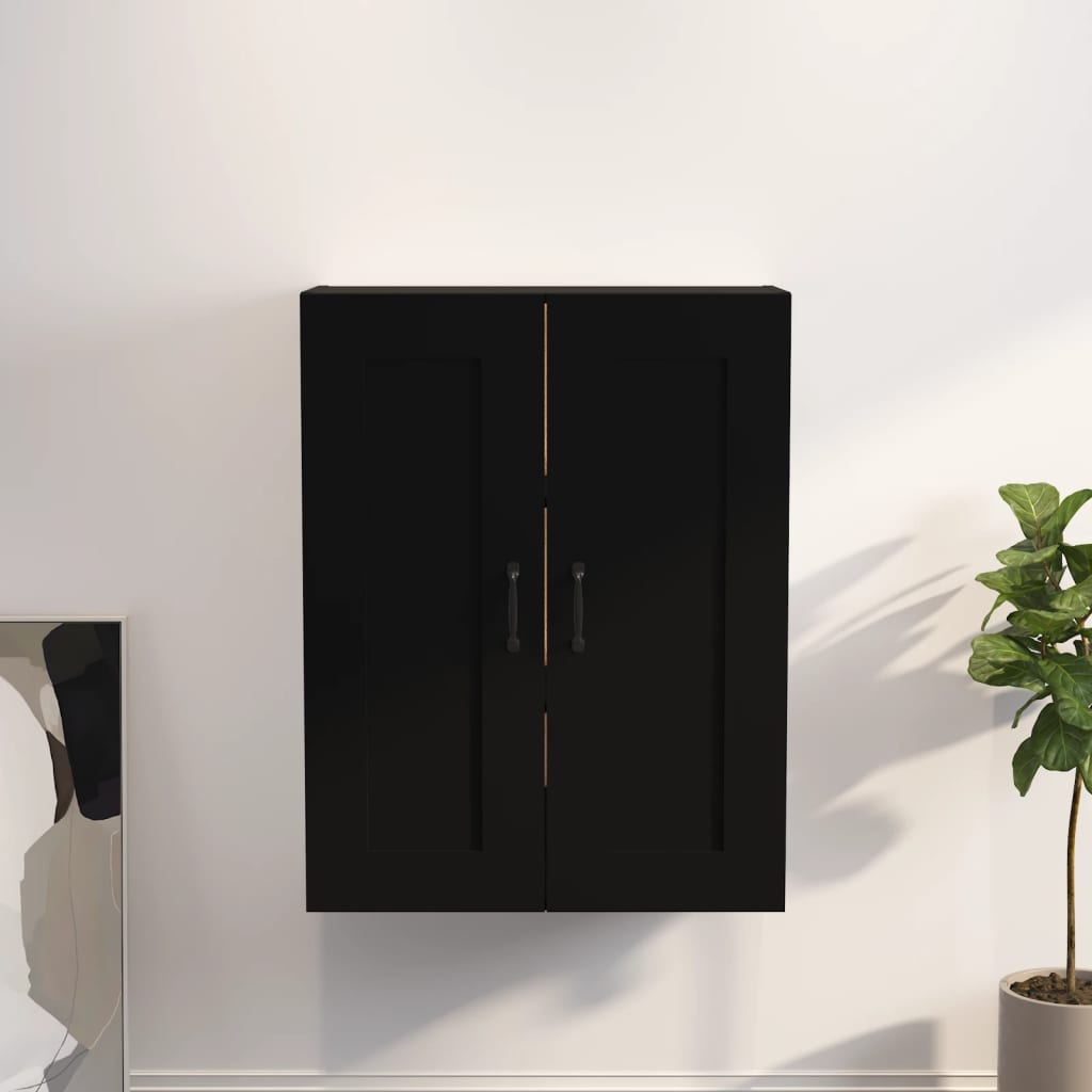 vægskab 69,5x32,5x90 cm sort