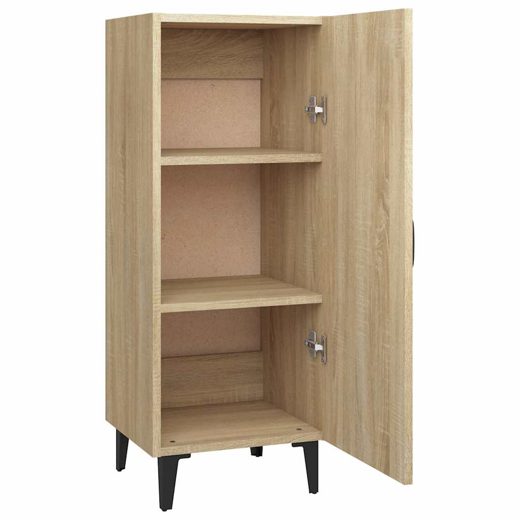 skænk 34,5x34x90 cm konstrueret træ sonoma-eg