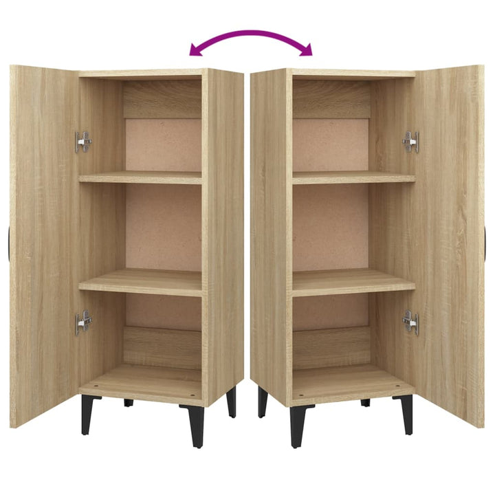 skænk 34,5x34x90 cm konstrueret træ sonoma-eg