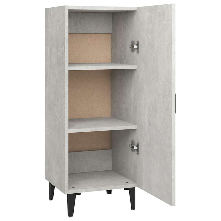 skænk 34,5x34x90 cm konstrueret træ betongrå