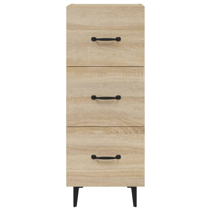 skænk 34,5x34x90 cm konstrueret træ sonoma-eg