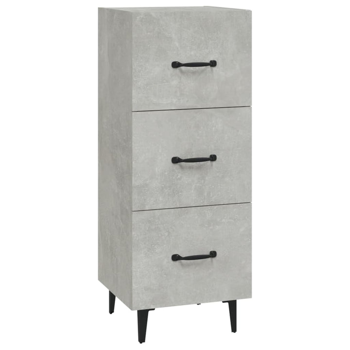skænk 34,5x34x90 cm konstrueret træ betongrå