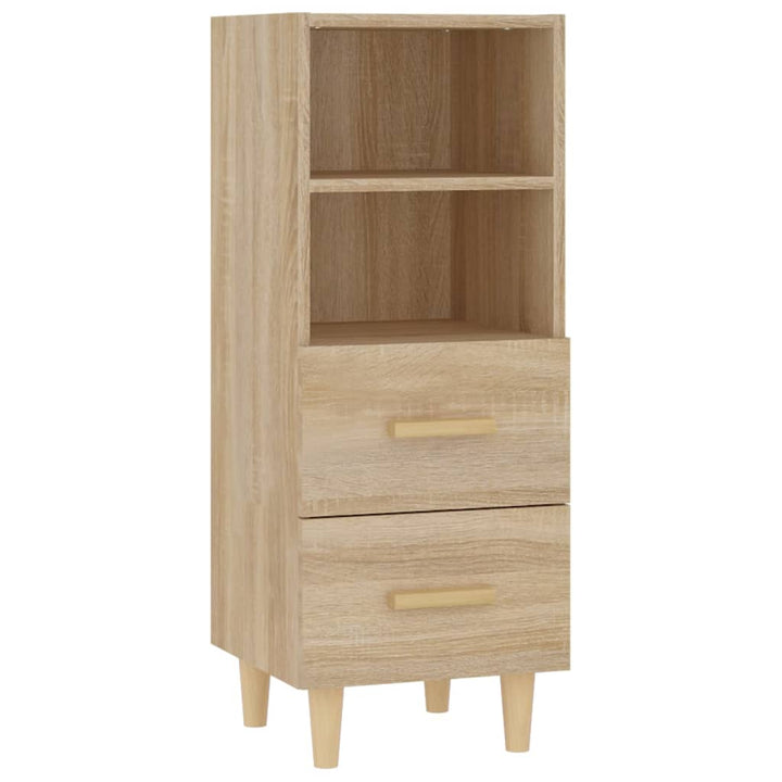 skænk 34,5x34x90 cm konstrueret træ sonoma-eg