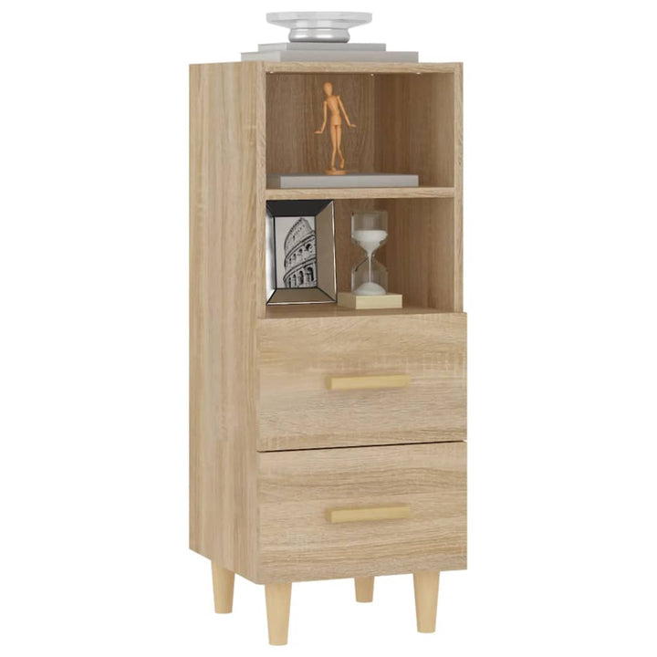 skænk 34,5x34x90 cm konstrueret træ sonoma-eg
