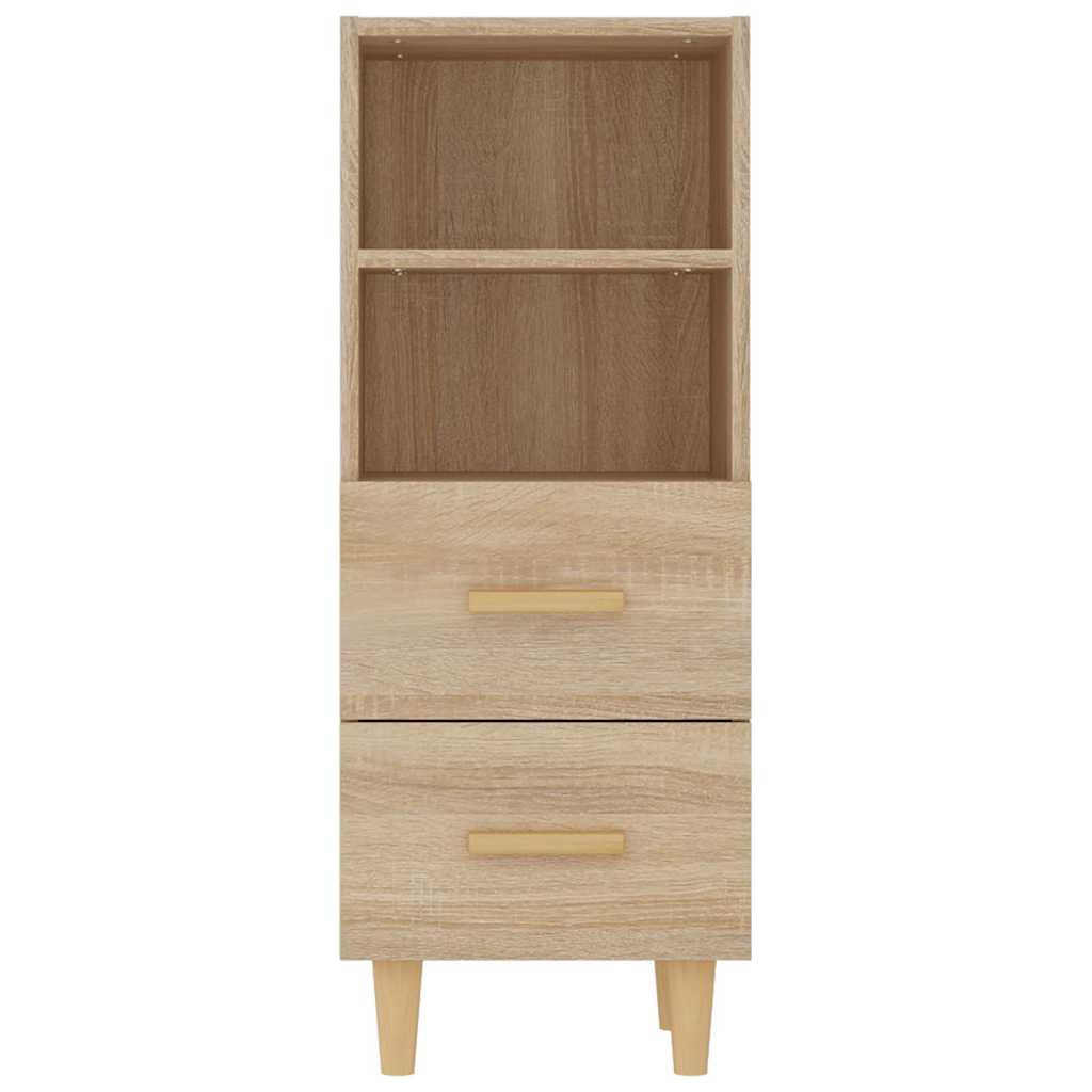 skænk 34,5x34x90 cm konstrueret træ sonoma-eg