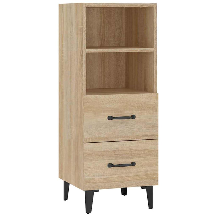 skænk 34,5x34x90 cm konstrueret træ sonoma-eg