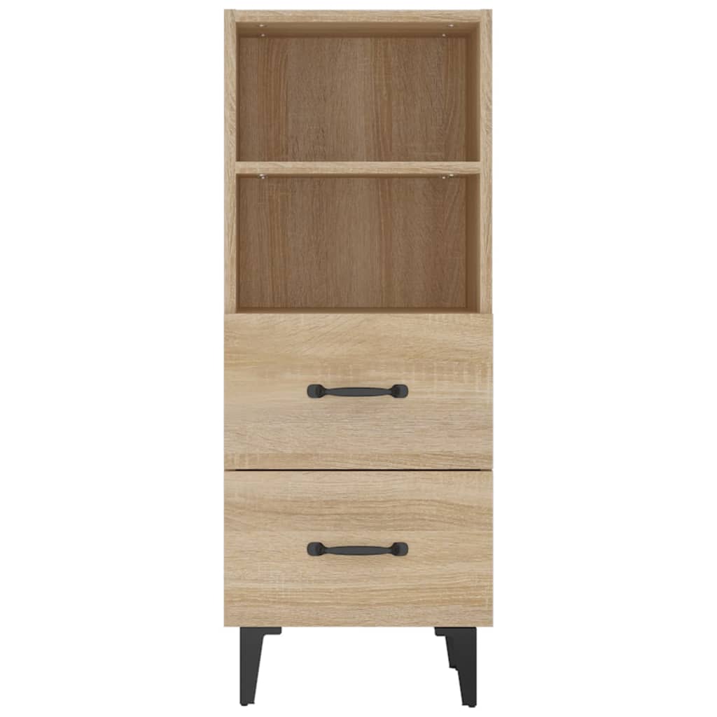 skænk 34,5x34x90 cm konstrueret træ sonoma-eg