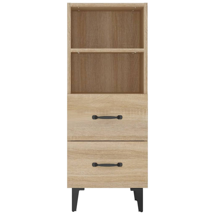 skænk 34,5x34x90 cm konstrueret træ sonoma-eg