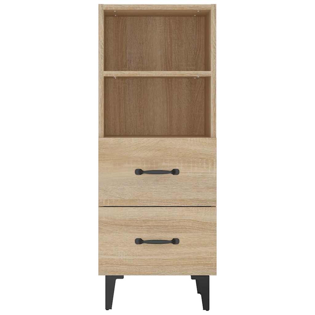 skænk 34,5x34x90 cm konstrueret træ sonoma-eg