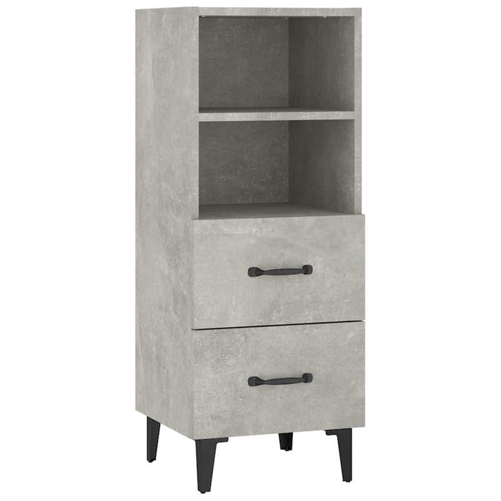 skænk 34,5x34x90 cm konstrueret træ betongrå
