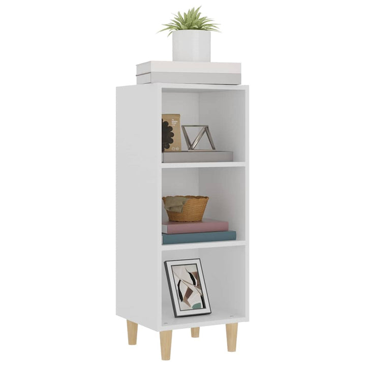 skænk 34,5x32,5x90 cm konstrueret træ hvid