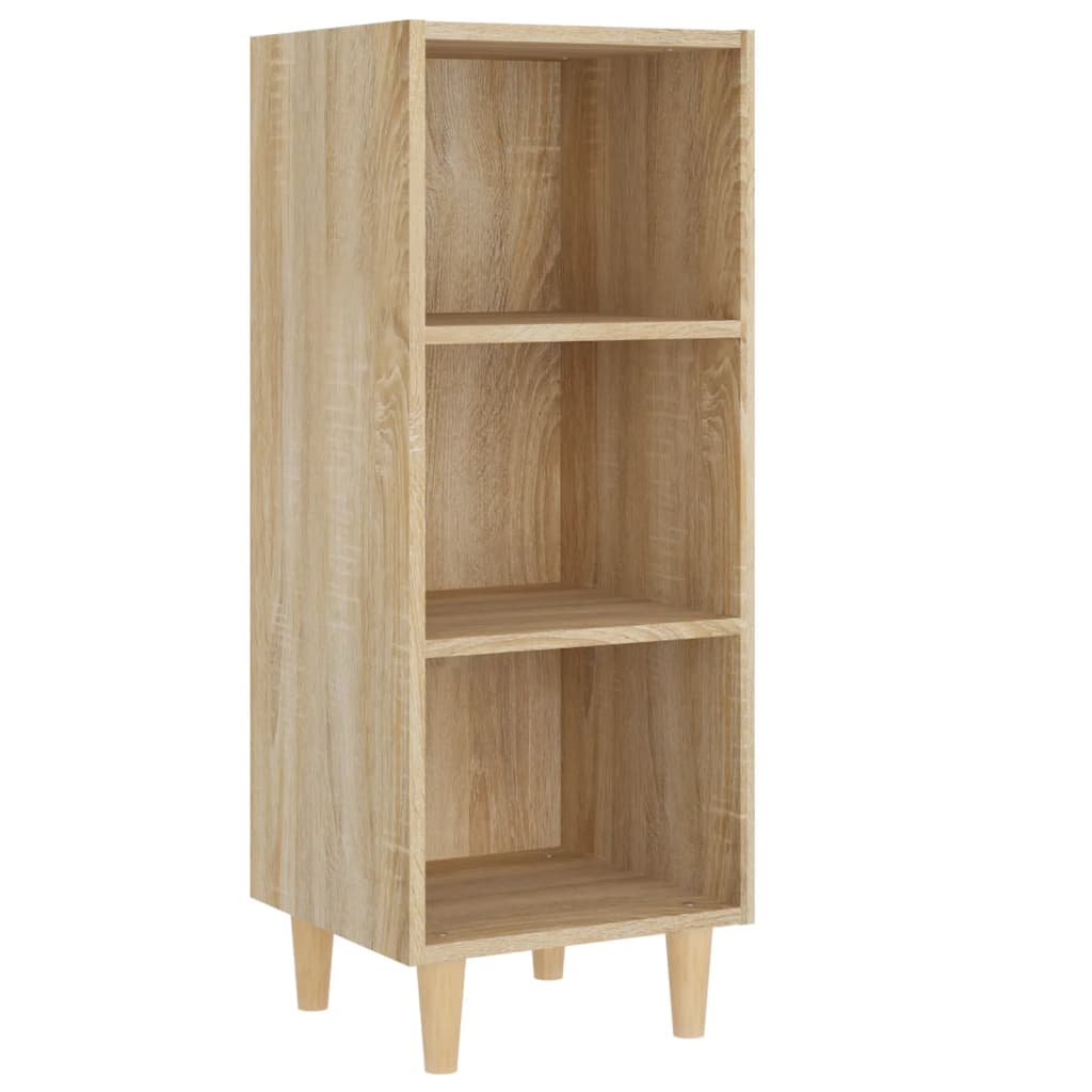 skænk 34,5x32,5x90 cm konstrueret træ sonoma-eg