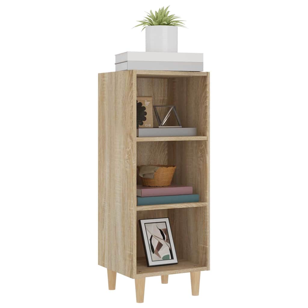 skænk 34,5x32,5x90 cm konstrueret træ sonoma-eg