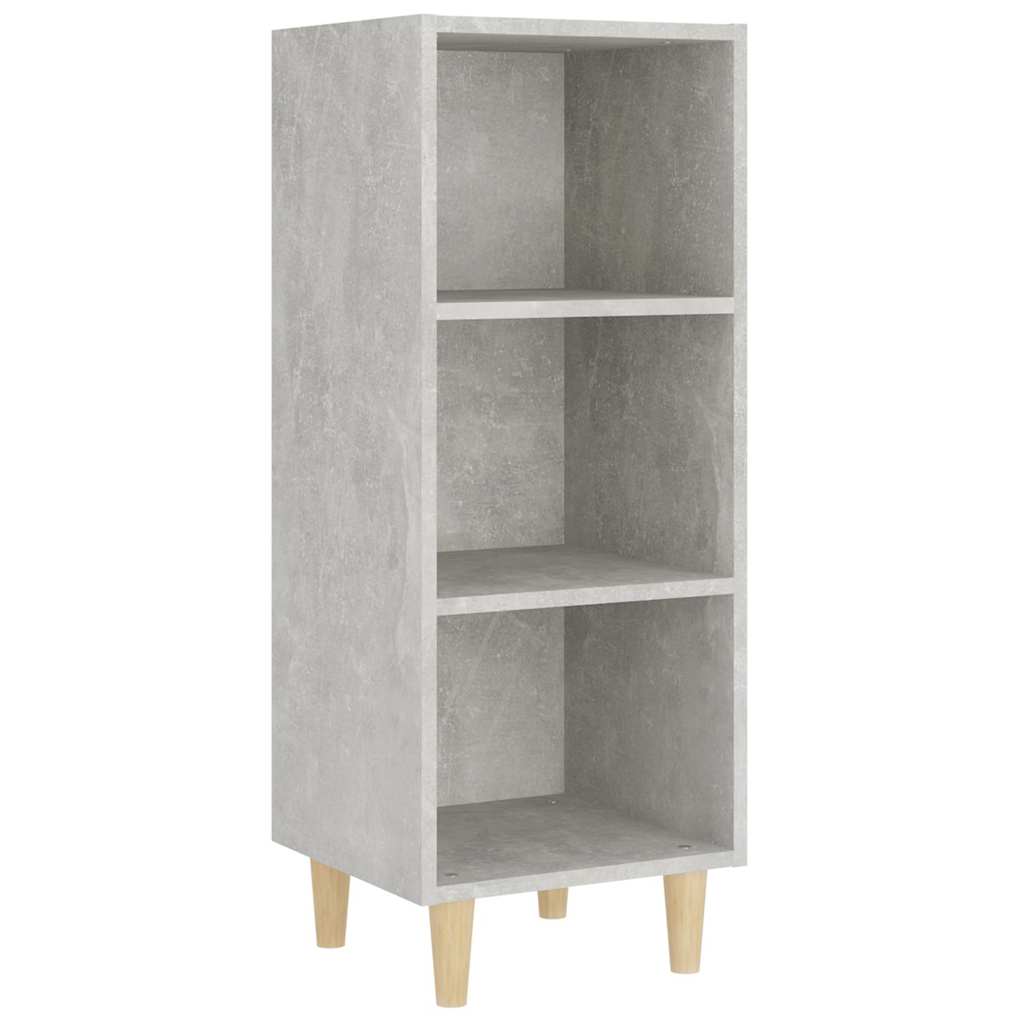 skænk 34,5x32,5x90 cm konstrueret træ betongrå