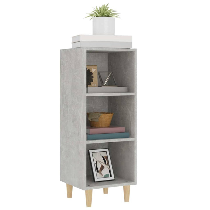 skænk 34,5x32,5x90 cm konstrueret træ betongrå