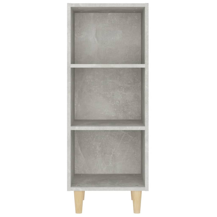 skænk 34,5x32,5x90 cm konstrueret træ betongrå