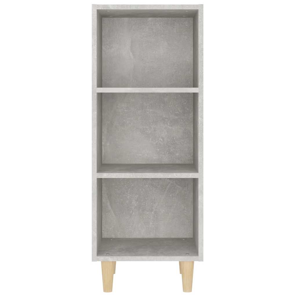 skænk 34,5x32,5x90 cm konstrueret træ betongrå