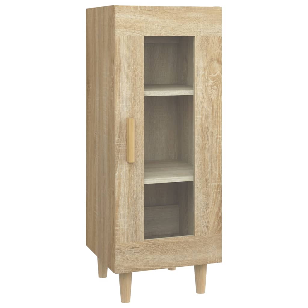 skænk 34,5x34x90 cm konstrueret træ sonoma-eg