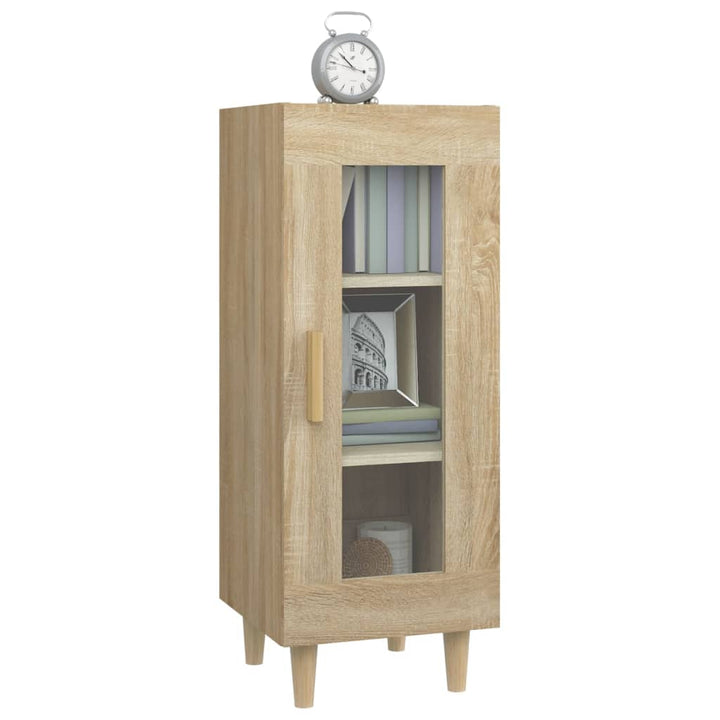 skænk 34,5x34x90 cm konstrueret træ sonoma-eg