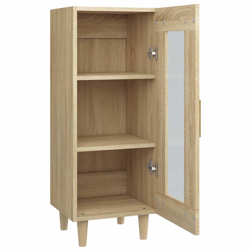 skænk 34,5x34x90 cm konstrueret træ sonoma-eg