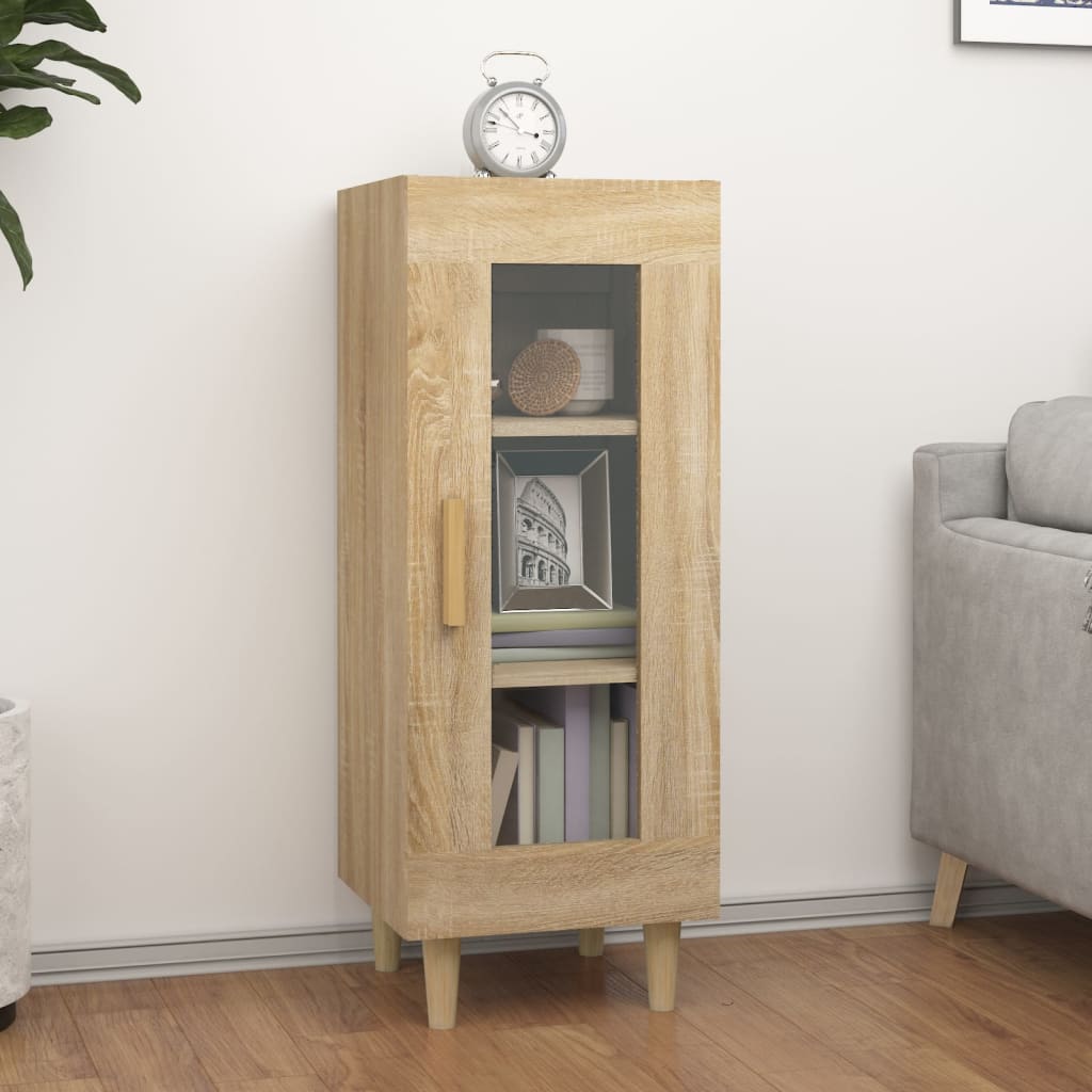 skænk 34,5x34x90 cm konstrueret træ sonoma-eg