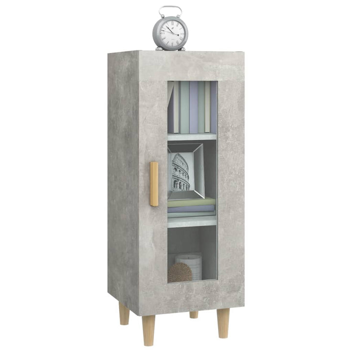 skænk 34,5x34x90 cm konstrueret træ betongrå