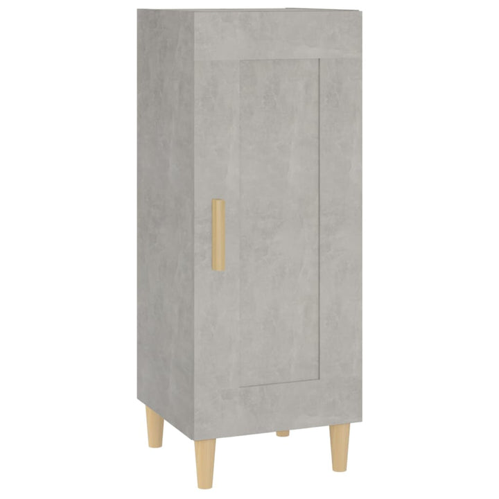 skænk 34,5x34x90 cm konstrueret træ betongrå