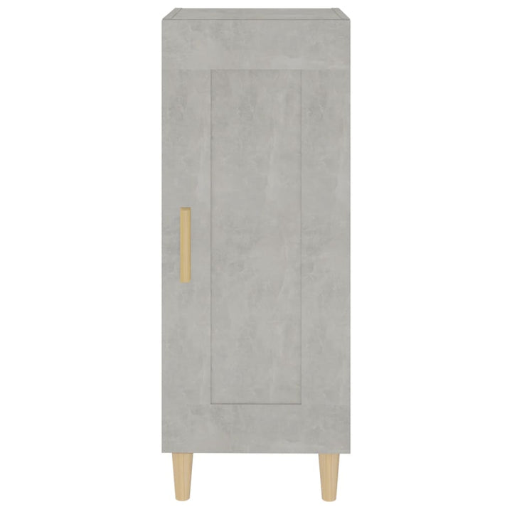 skænk 34,5x34x90 cm konstrueret træ betongrå