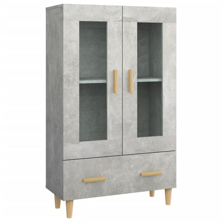 skab 70x31x115 cm konstrueret træ betongrå