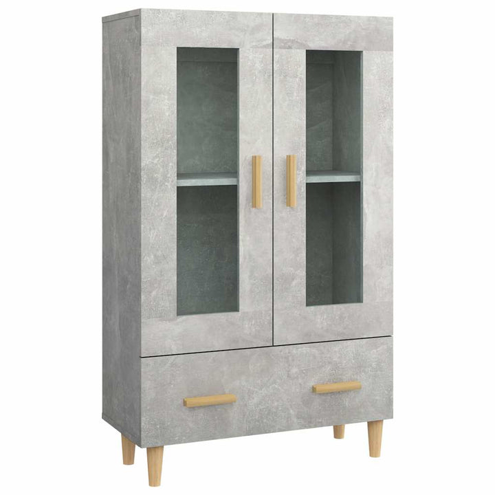 skab 70x31x115 cm konstrueret træ betongrå
