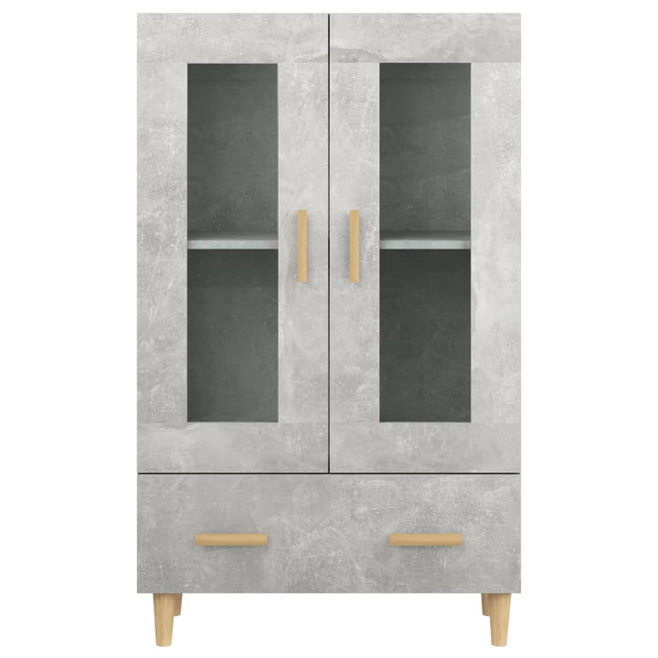 skab 70x31x115 cm konstrueret træ betongrå