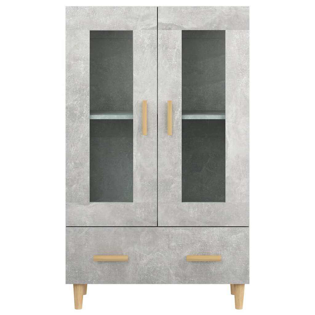 skab 70x31x115 cm konstrueret træ betongrå