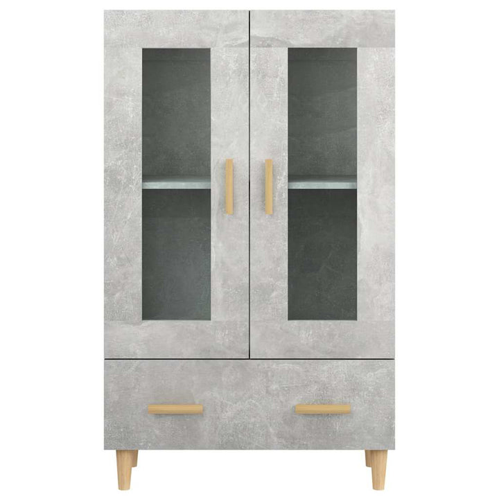 skab 70x31x115 cm konstrueret træ betongrå
