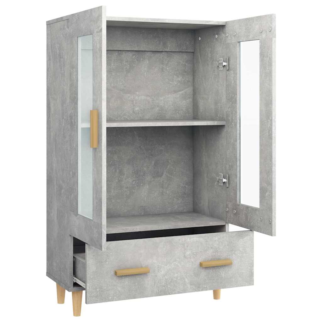 skab 70x31x115 cm konstrueret træ betongrå
