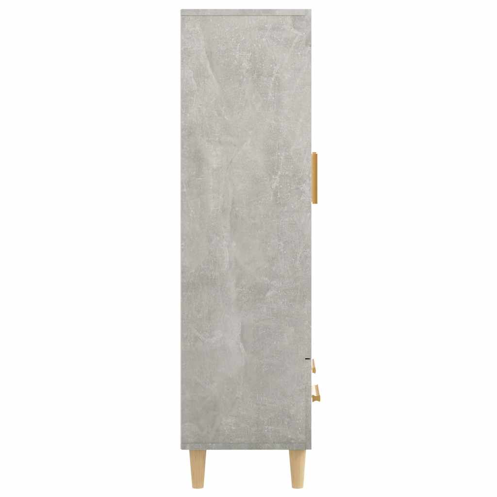 skab 70x31x115 cm konstrueret træ betongrå