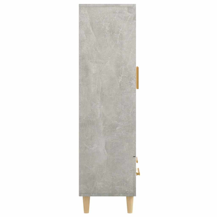 skab 70x31x115 cm konstrueret træ betongrå