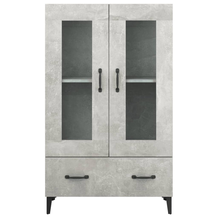 skab 70x31x115 cm konstrueret træ betongrå