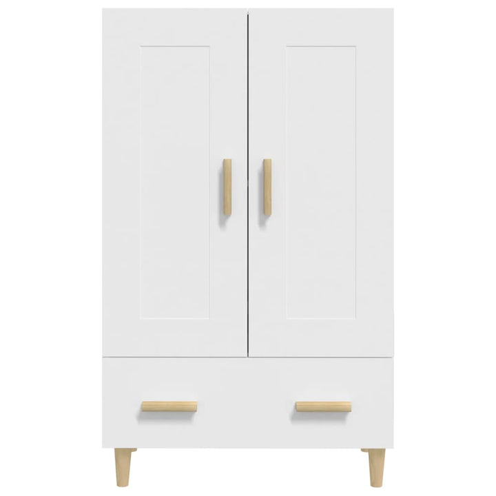 skab 70x31x115 cm konstrueret træ hvid