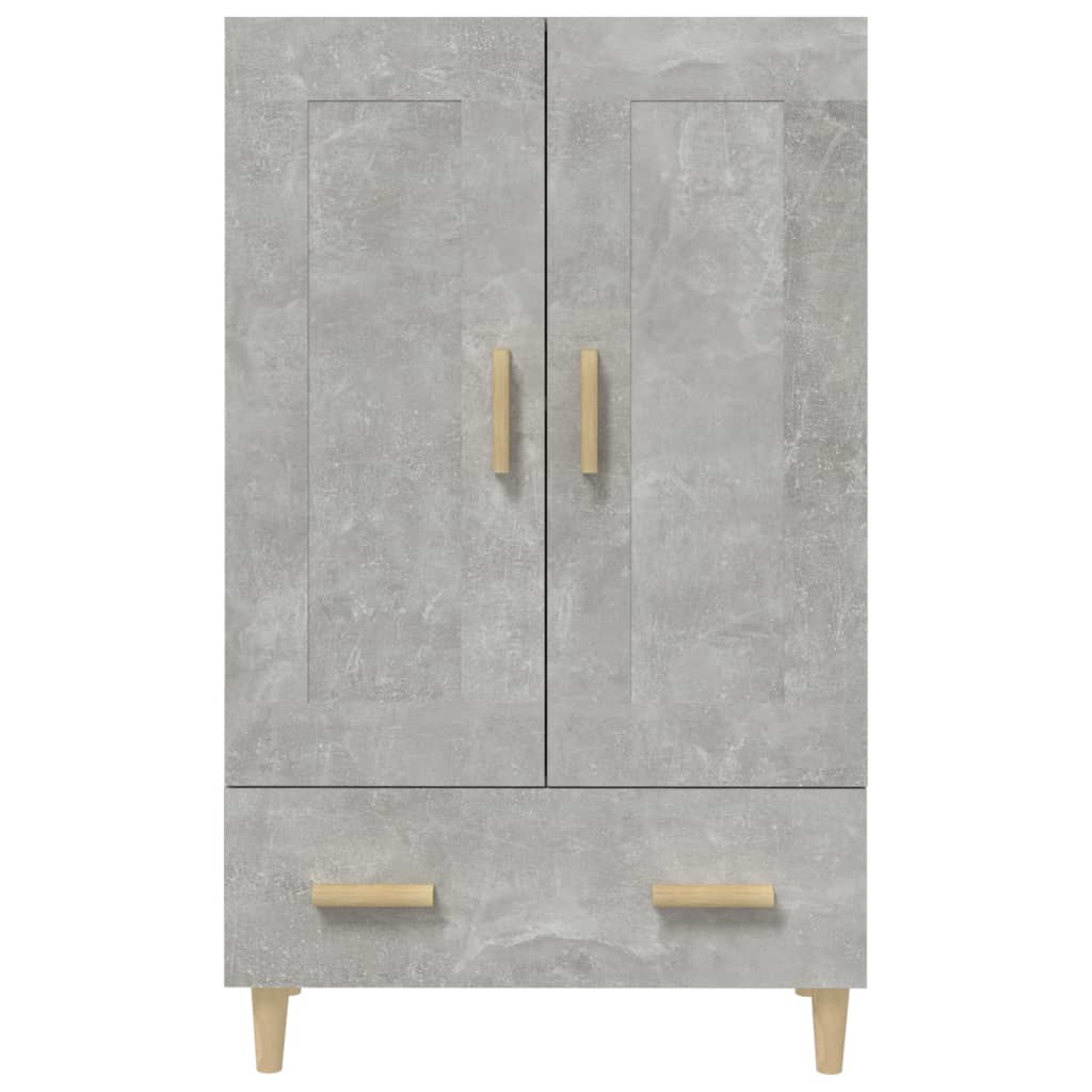 skab 70x31x115 cm konstrueret træ betongrå