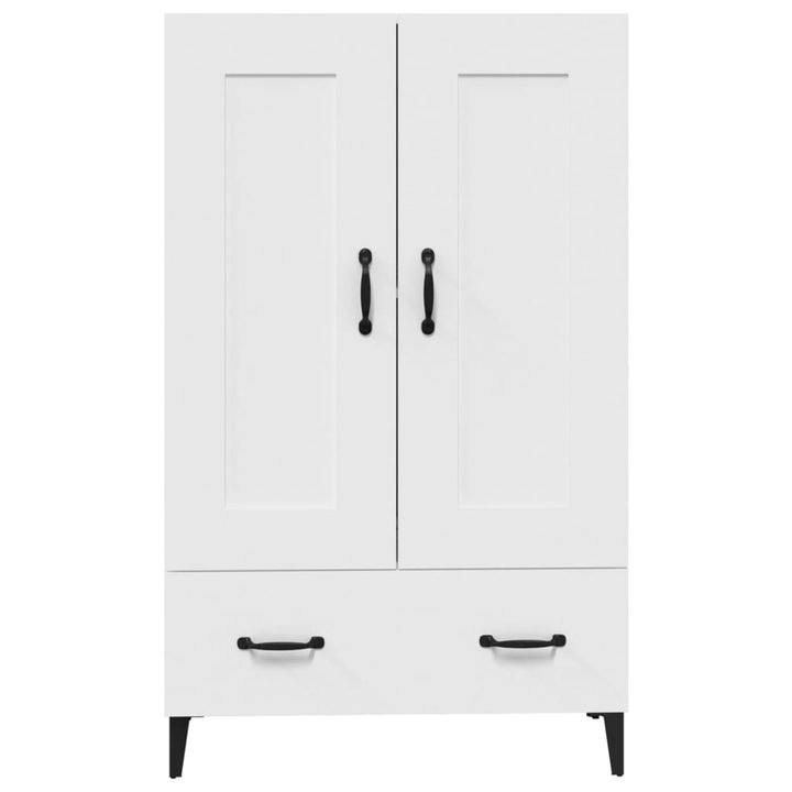 skab 70x31x115 cm konstrueret træ hvid