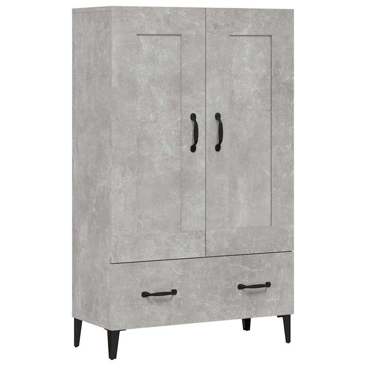 skab 70x31x115 cm konstrueret træ betongrå
