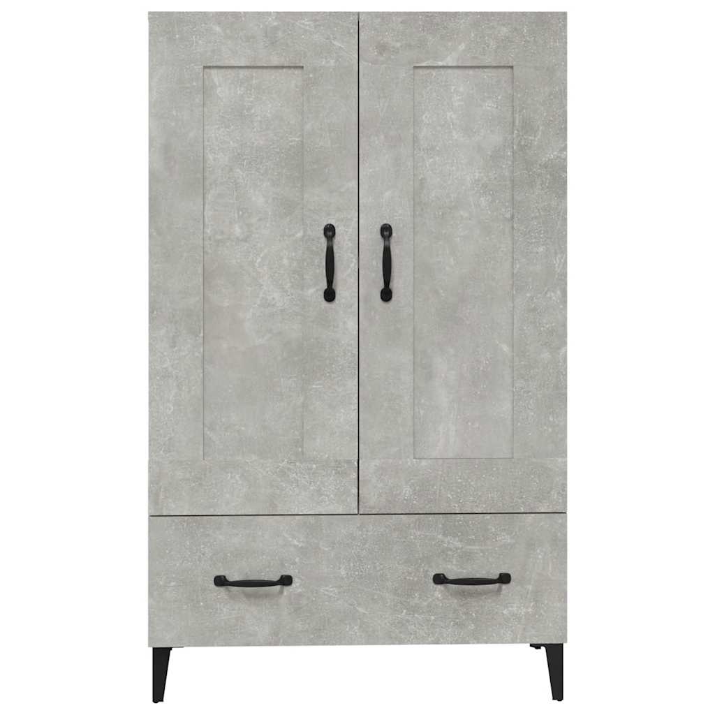 skab 70x31x115 cm konstrueret træ betongrå