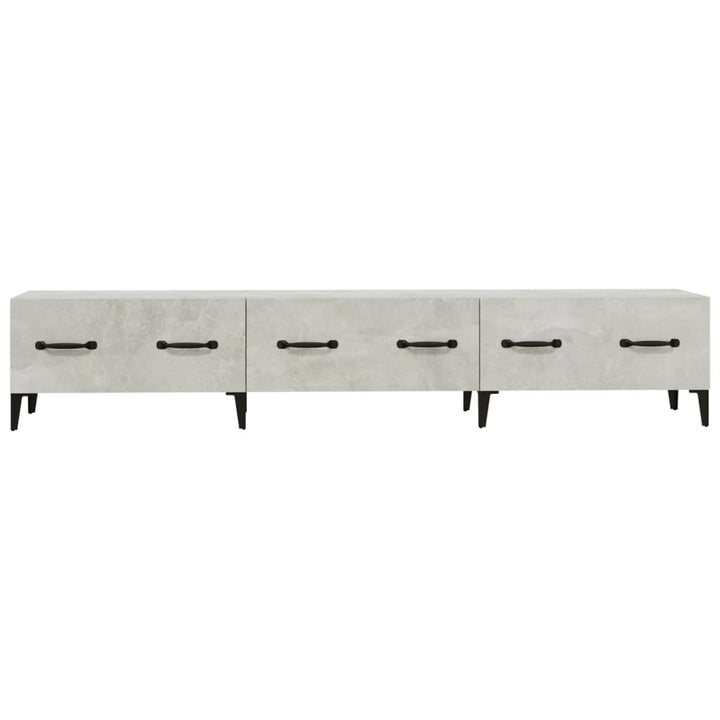 tv-bord 150x34,5x30 cm konstrueret træ betongrå